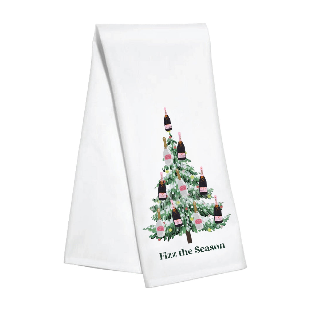 Fizz the Season Holiday Kitchen Towel