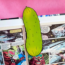 Load image into Gallery viewer, Pickle Die Cut Bookmark