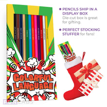 Load image into Gallery viewer, Colorful Language Colored Pencil Set