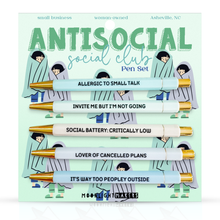 Load image into Gallery viewer, Antisocial Social Club - Pen Set - Funny Gift