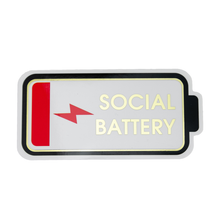 Load image into Gallery viewer, Social Battery - Vinyl Sticker