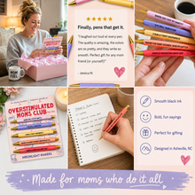 Load image into Gallery viewer, Overstimulated Moms Club - Pen Set - Funny Gift