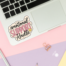 Load image into Gallery viewer, Emotional Support Kindle Stickers / Bookish Stickers