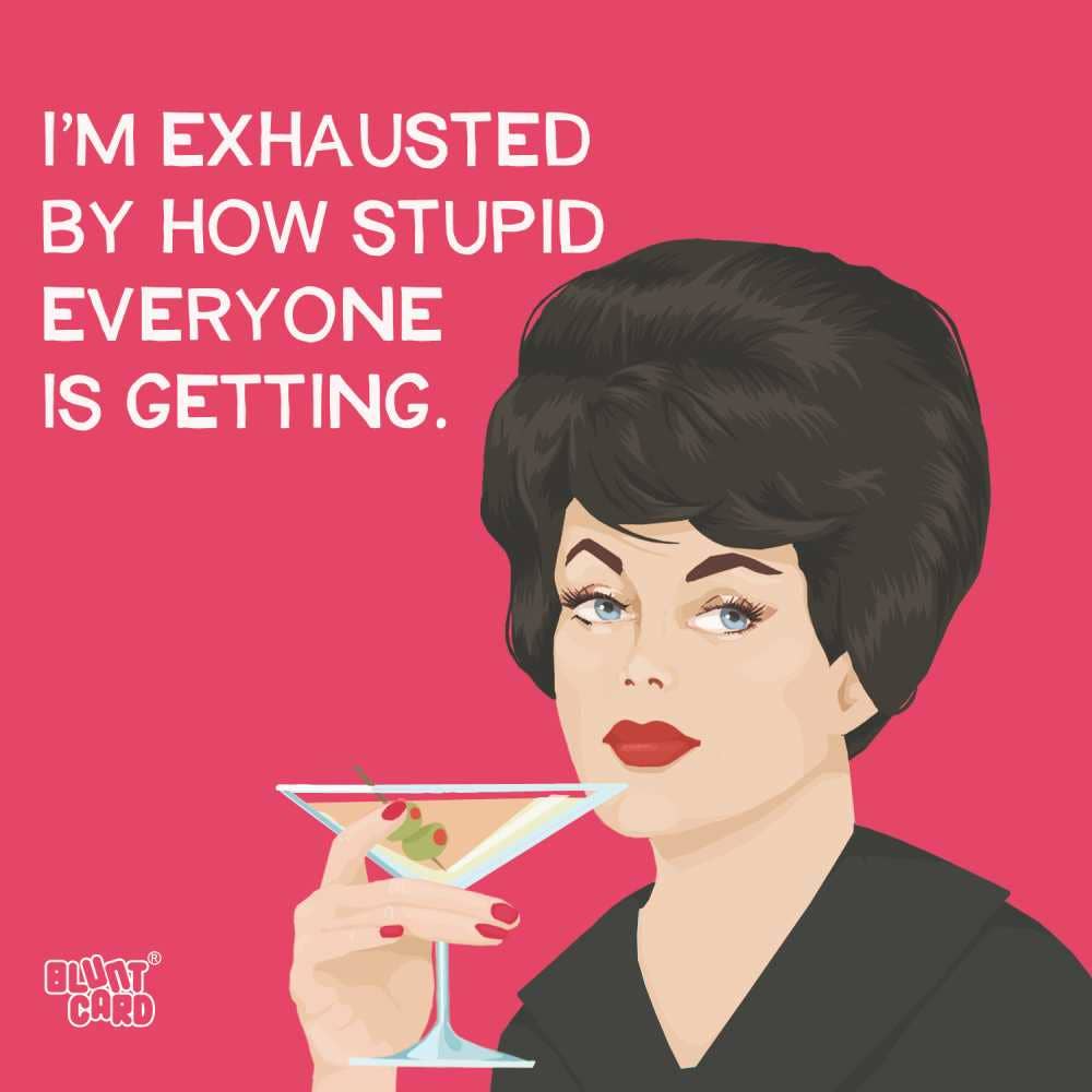 I'M EXHAUSTED Cocktail Napkins