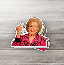 Load image into Gallery viewer, Stay Golden Middle Finger Sticker