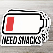 Load image into Gallery viewer, Need Snacks Sticker