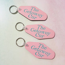 Load image into Gallery viewer, Motel Style Keychain, The Getaway Car