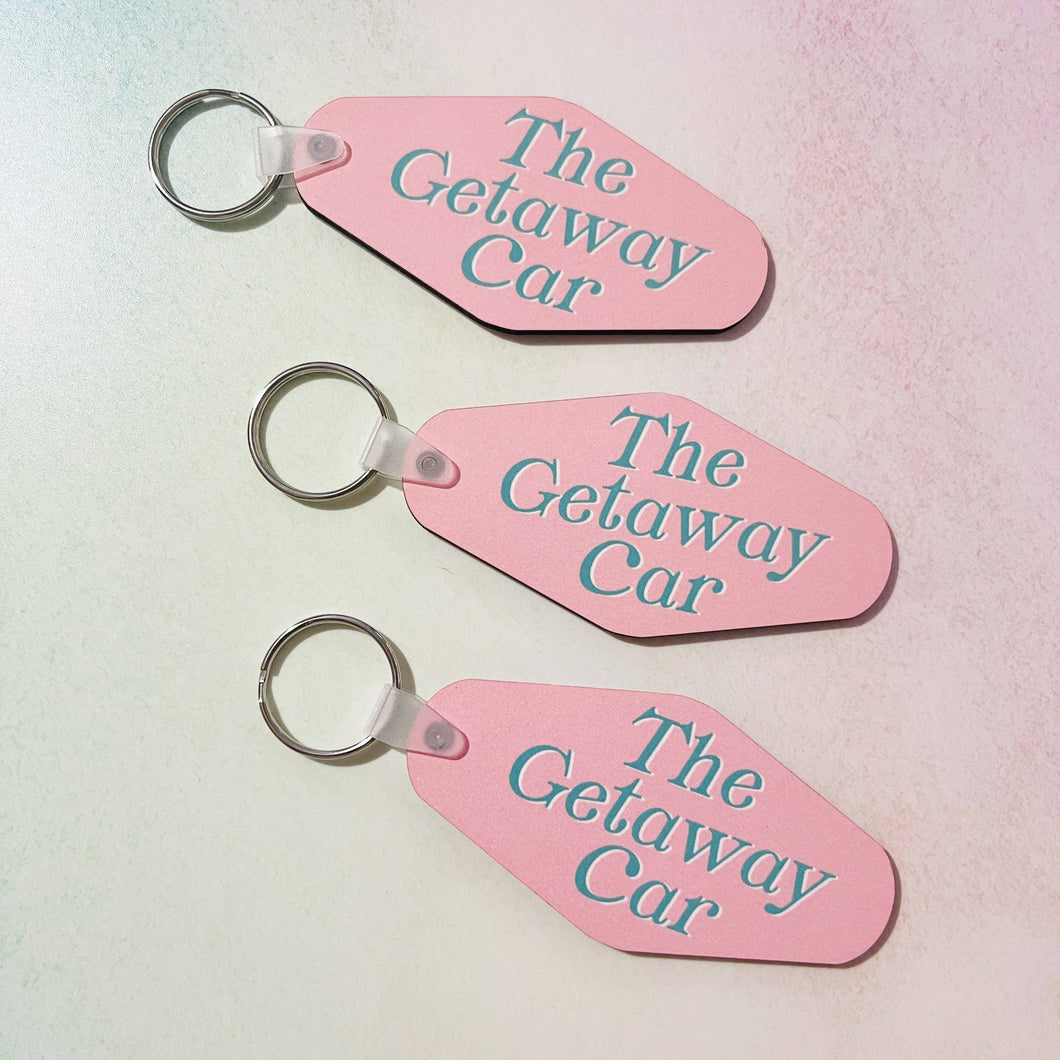 Motel Style Keychain, The Getaway Car