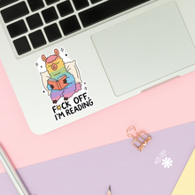 Load image into Gallery viewer, Fuck Off Im Reading Stickers / Bookish Stickers / Book Lover