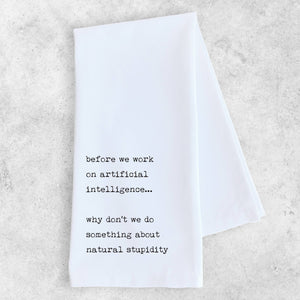 Artificial Intelligence Tea Towel