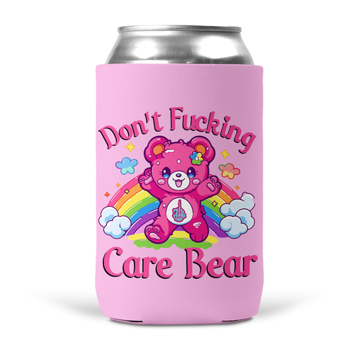 Don't Fucking Care Bear Koozie