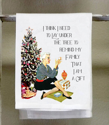 I Need To Lay Under The Tree...Christmas Towel