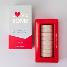 Load image into Gallery viewer, Love Bomb Shower Steamers - Santal - Set of 8 Tabs