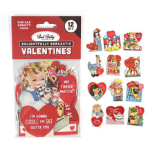 Load image into Gallery viewer, Set of 12 Funny Vintage Valentine's Day Cards
