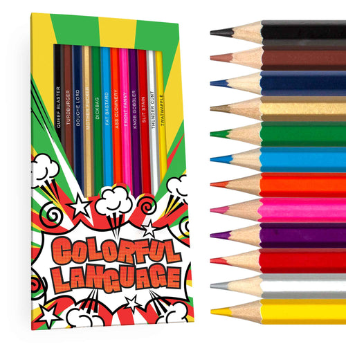 Colorful Language Colored Pencil Set