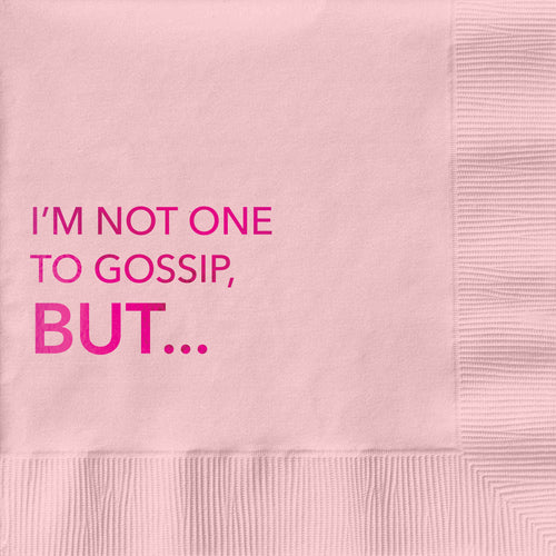 Not One To Gossip Cocktail Napkin