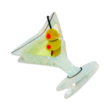 Load image into Gallery viewer, Large Martini Hair Claw Clip