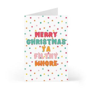 Funny Holiday Card Snarky Whore Card