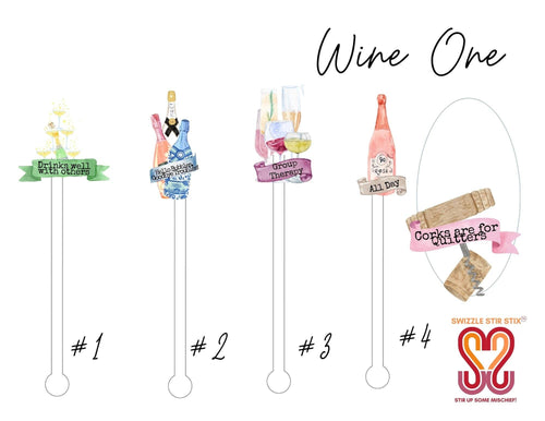 Wine One Swizzle Stir Sticks