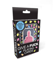Load image into Gallery viewer, Give a Fuck Waterproof Playing Cards FU Finger