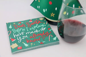 How Much Do You Know Christmas Funny Cocktail Napkins 20ct