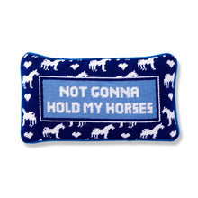 Load image into Gallery viewer, Hold My Horses Needlepoint Pillow