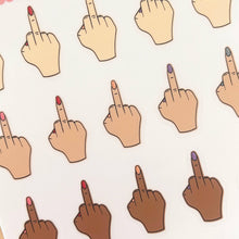 Load image into Gallery viewer, Sticker Sheet-Middle Finger, Adult Humor, Funny Stickers
