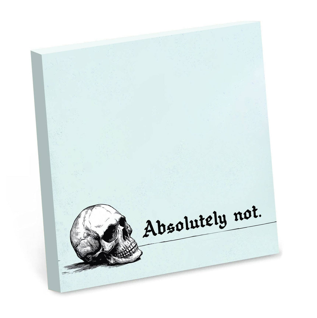 Absolutely Not - Funny Sarcastic Sticky Note Pad