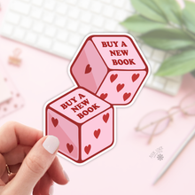 Load image into Gallery viewer, Buy A New Book Stickers / Bookish Stickers / Book Lover Gift