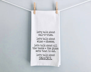 TEA TOWEL: Let's Talk About Snacks