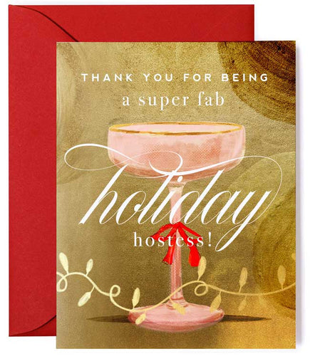 Holiday Hostess Thank You Greeting Card