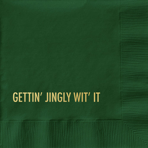 Gettin' Jingly - Christmas Cocktail Napkin