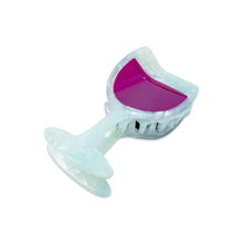 Load image into Gallery viewer, Midi Red Wine Glass Hair Claw Clip