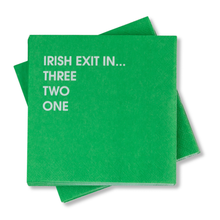 Load image into Gallery viewer, Irish Exit - Funny Cocktail Napkins