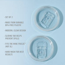 Load image into Gallery viewer, Wine FREEZE™ Travel Lids for Cooling Cups - Set of 2