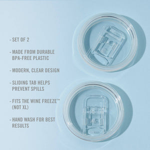 Wine FREEZE™ Travel Lids for Cooling Cups - Set of 2