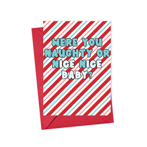 Naughty Or Nice Christmas Card