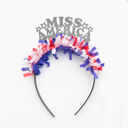 Miss America 4th of July Party Headband Decor