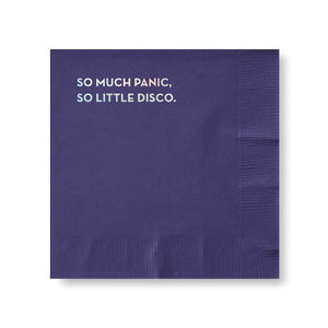 Panic Napkin (Plum with holographic foil)