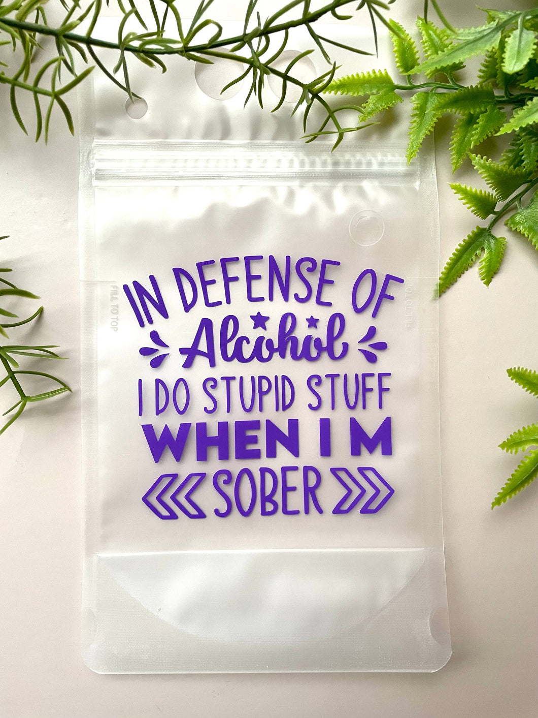 In Defense Of Alcohol Drink Pouch