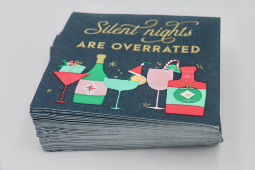 silent nights are overated napkins
