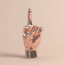 Load image into Gallery viewer, Middle Finger Statue (Rose Gold)