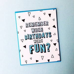 Remember When Birthday Card