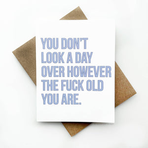 However Old Birthday Card