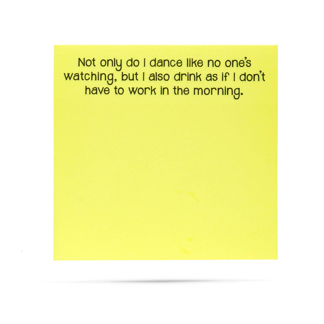 Drink Like I Don't Have To Work Sticky Note