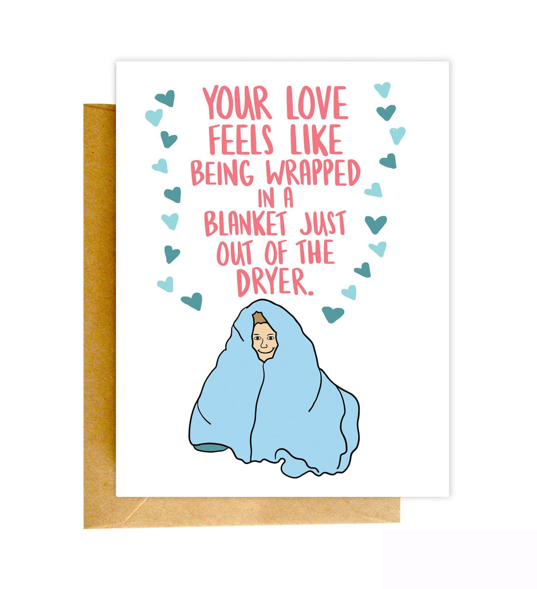 Dryer Blanket Card