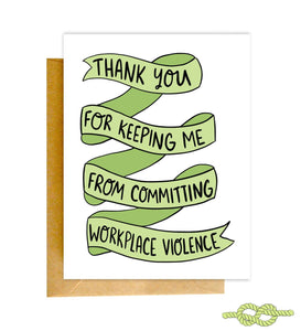 Workplace Violence Card
