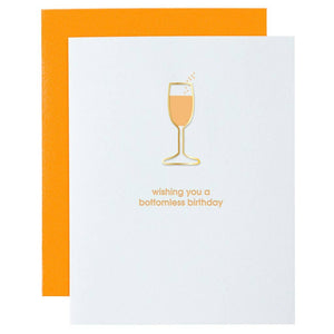 Wishing You a Bottomless Birthday Paper Clip  Card