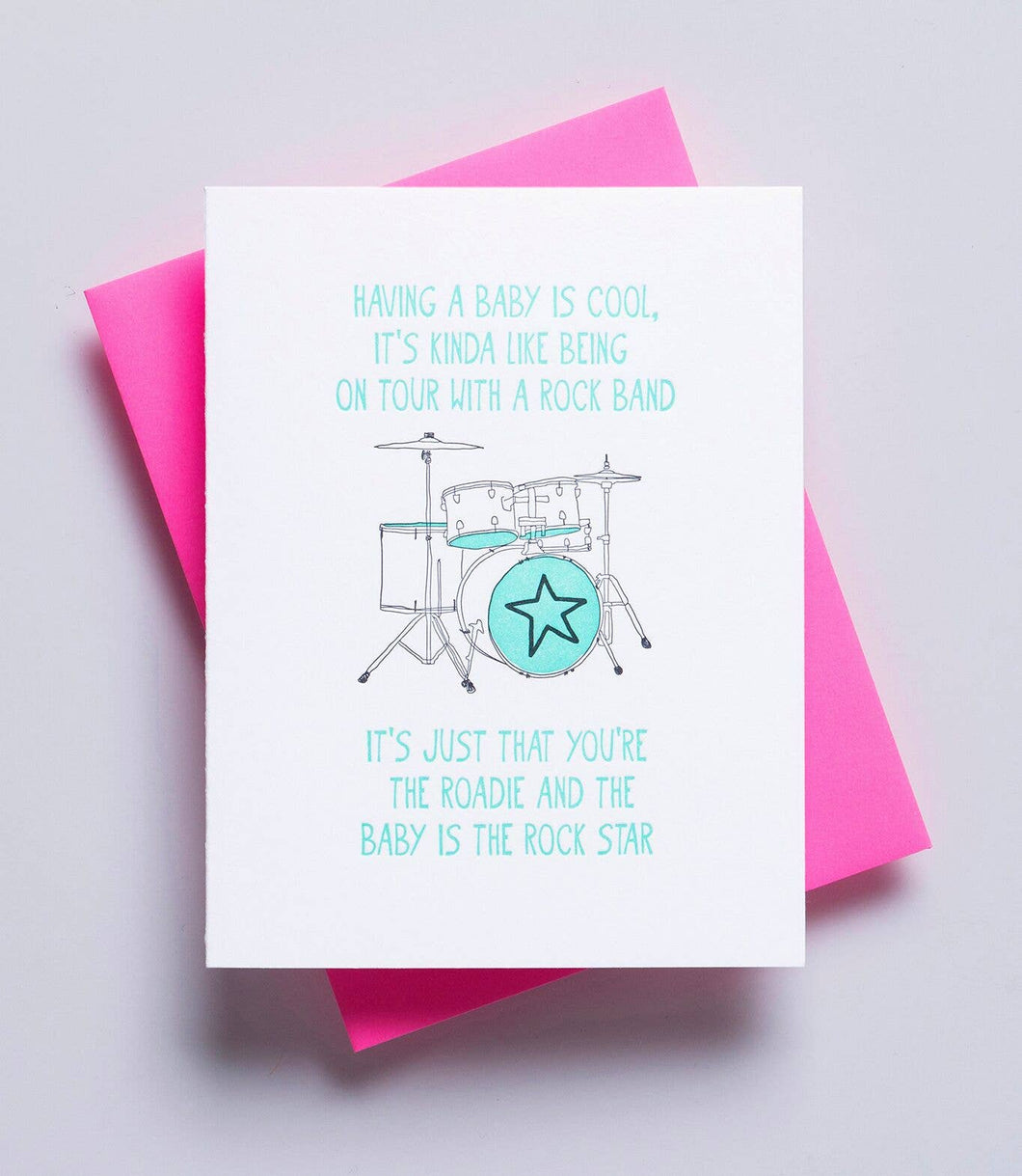Rock Baby - Baby Shower Greeting Card