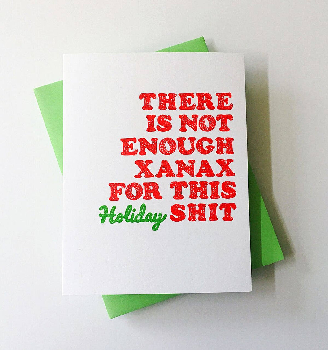 Xanax Holiday Funny Christmas Card